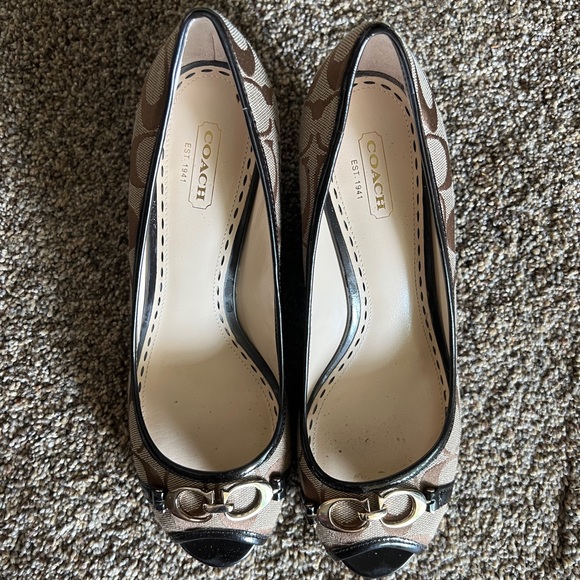Coach 12CM Wedge Sig C Patent Leather - Picture 3 of 6